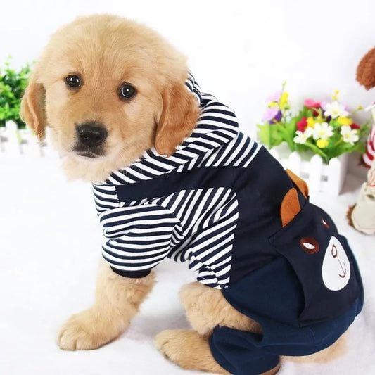 Striped Stylish Dog Outfits 